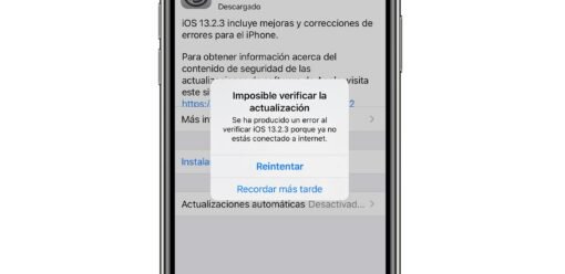 Error de actualización iOS