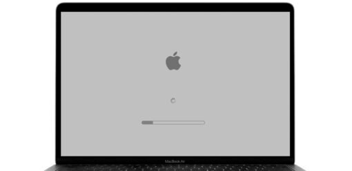 Macbook bloqueado en la manzana