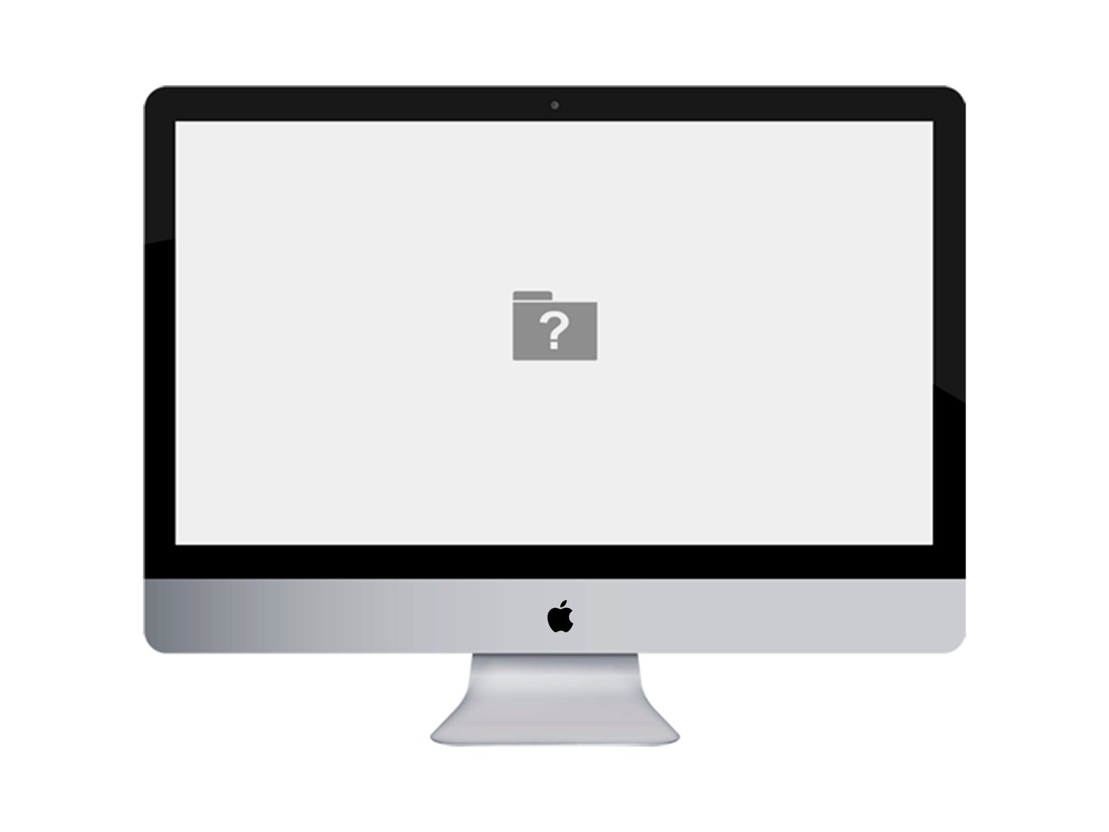 Error de carpeta con interrogación en Mac