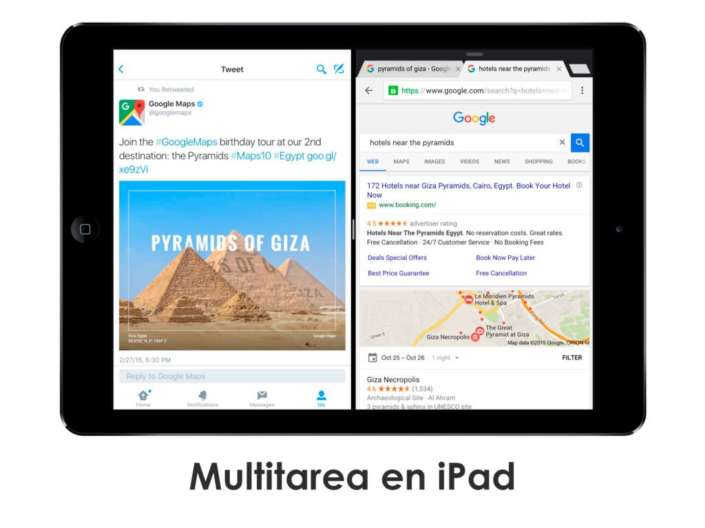 Dividir la pantalla en dos en tu iPad