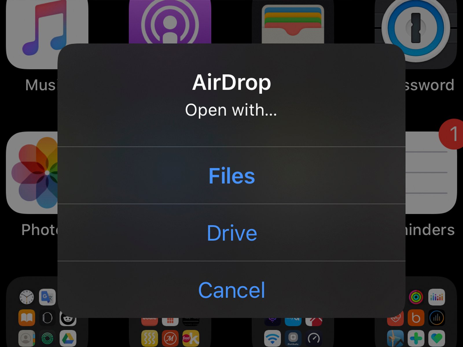 Enviar archivos con AirDrop en tu iPad