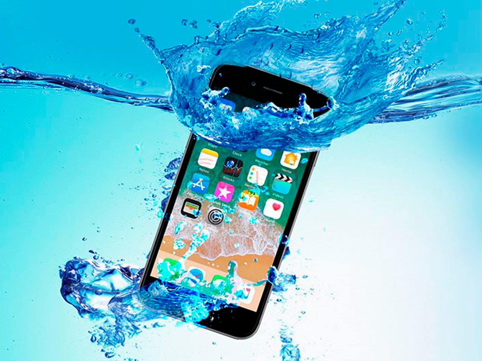 Reparar un iPhone mojado en la piscina
