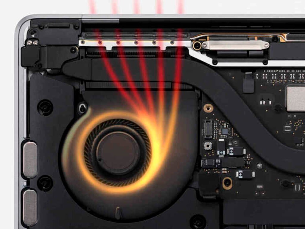 Limpiar los ventiladores sucios de Macbook