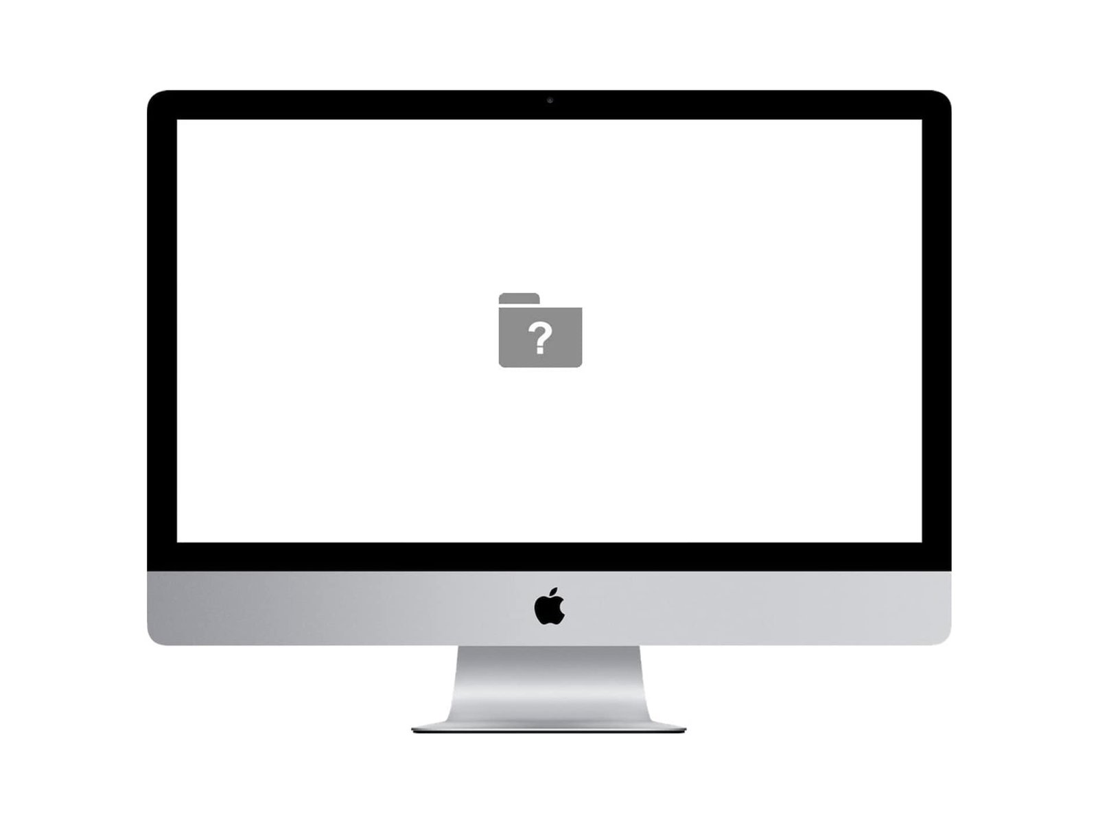 Solución para pantalla con interrogación en Mac