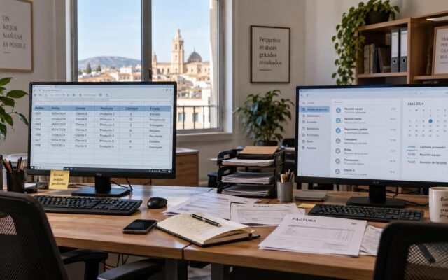 Dos programas de gestión que no están conectados en una pyme